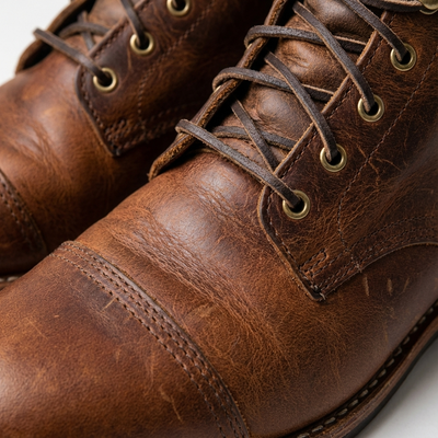 Heren Enkellaarzen met Vetersluiting