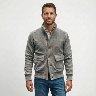 Heren Jack Standkraag Polyester