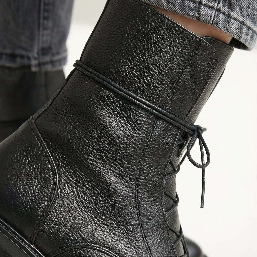 Dames Veterlaarzen Met Veters