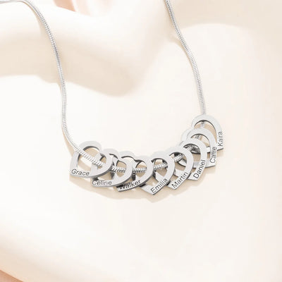Hart Namen Ketting Dames