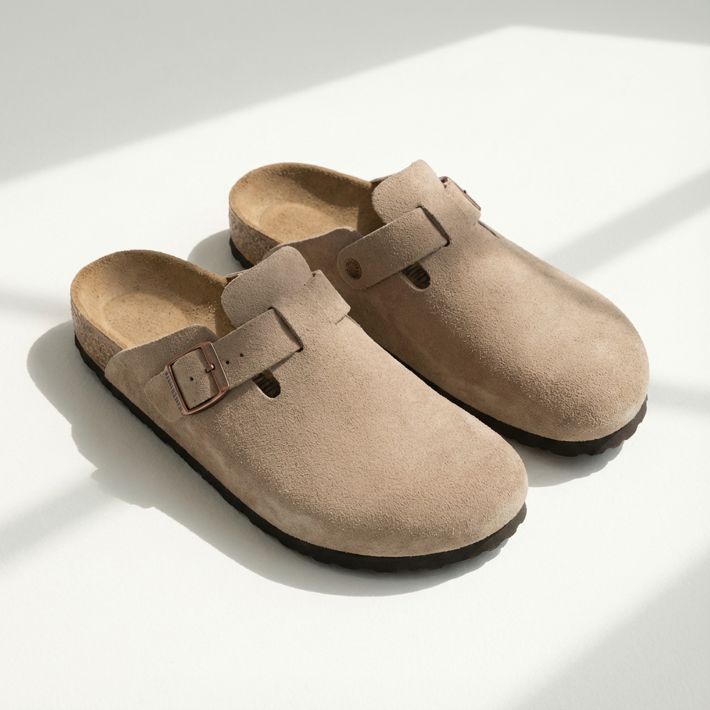 Sandalen Unisex Suède | Kurkvoetbed