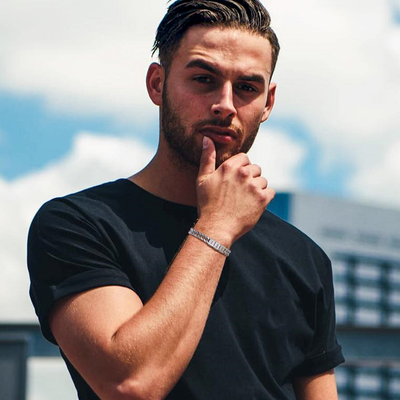 Heren Gegraveerde Family Link Armband