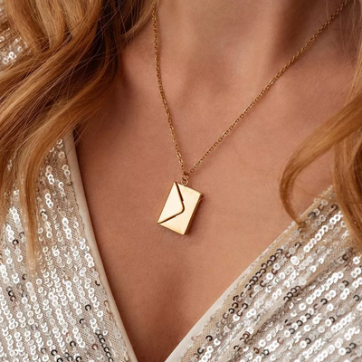 Liefdesbrief Medaillon Ketting Dames