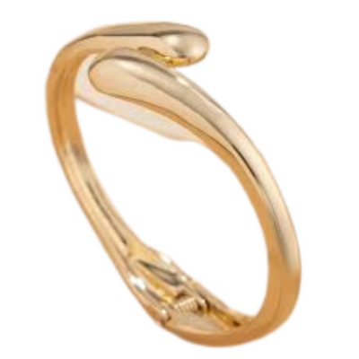 Gouden Sculpturale Statement Armband