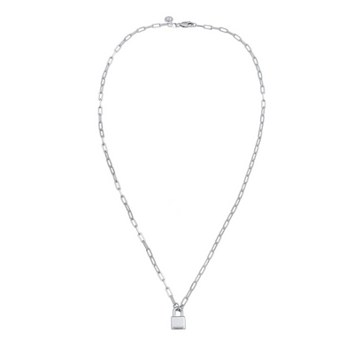 Minimalistische Slot Schakelketting Dames