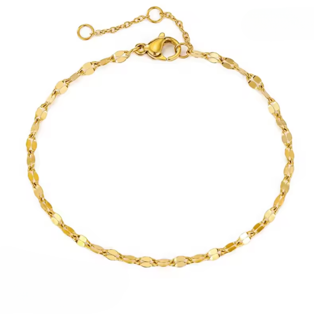 Minimalistische Enkelband Goud Dames