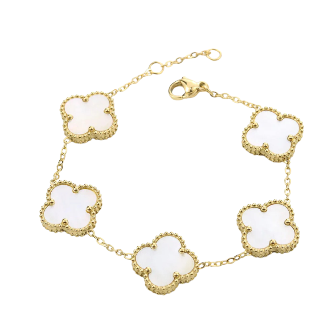 Bloem Klaver Bedel Armband Dames