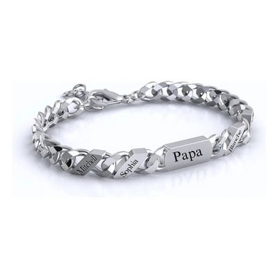 Familieschakel Armband Voor Hem