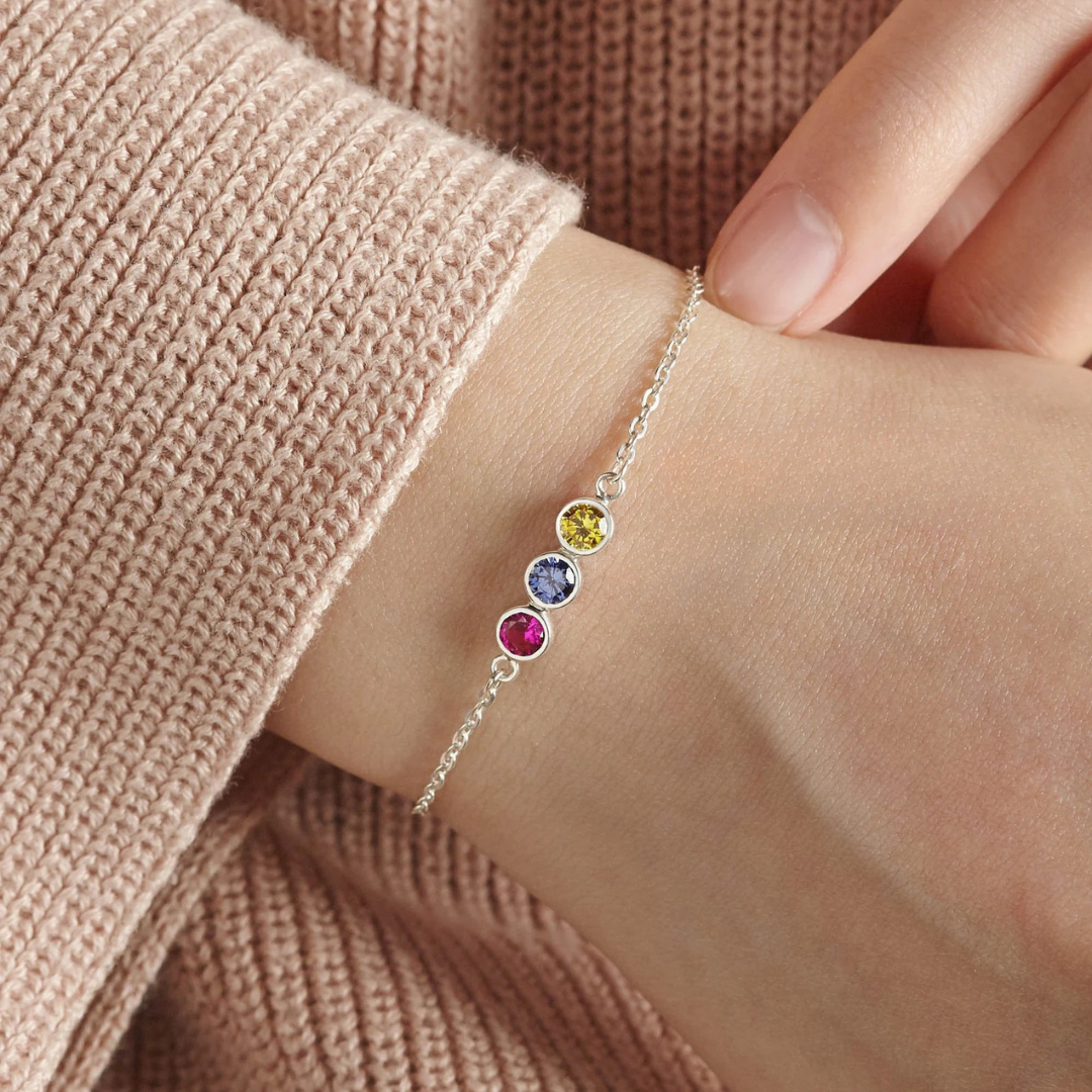 Gepersonaliseerde Geboortesteen Armband