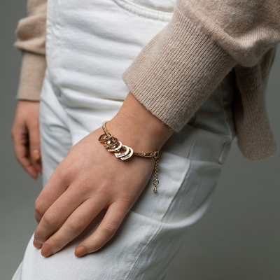 Gepersonaliseerde Hartjes Namen Armband Dames