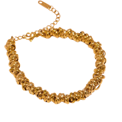 Gouden Schijfjes Armband Dames