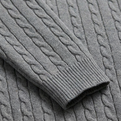 Heren Kabeltrui Katoen | Ronde Hals