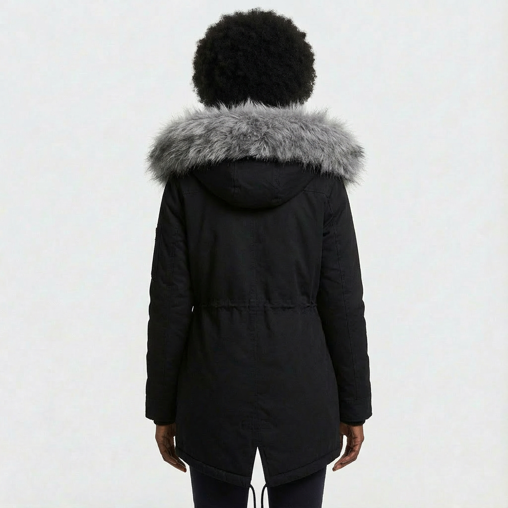 Dames Winterparka met Bontkraag