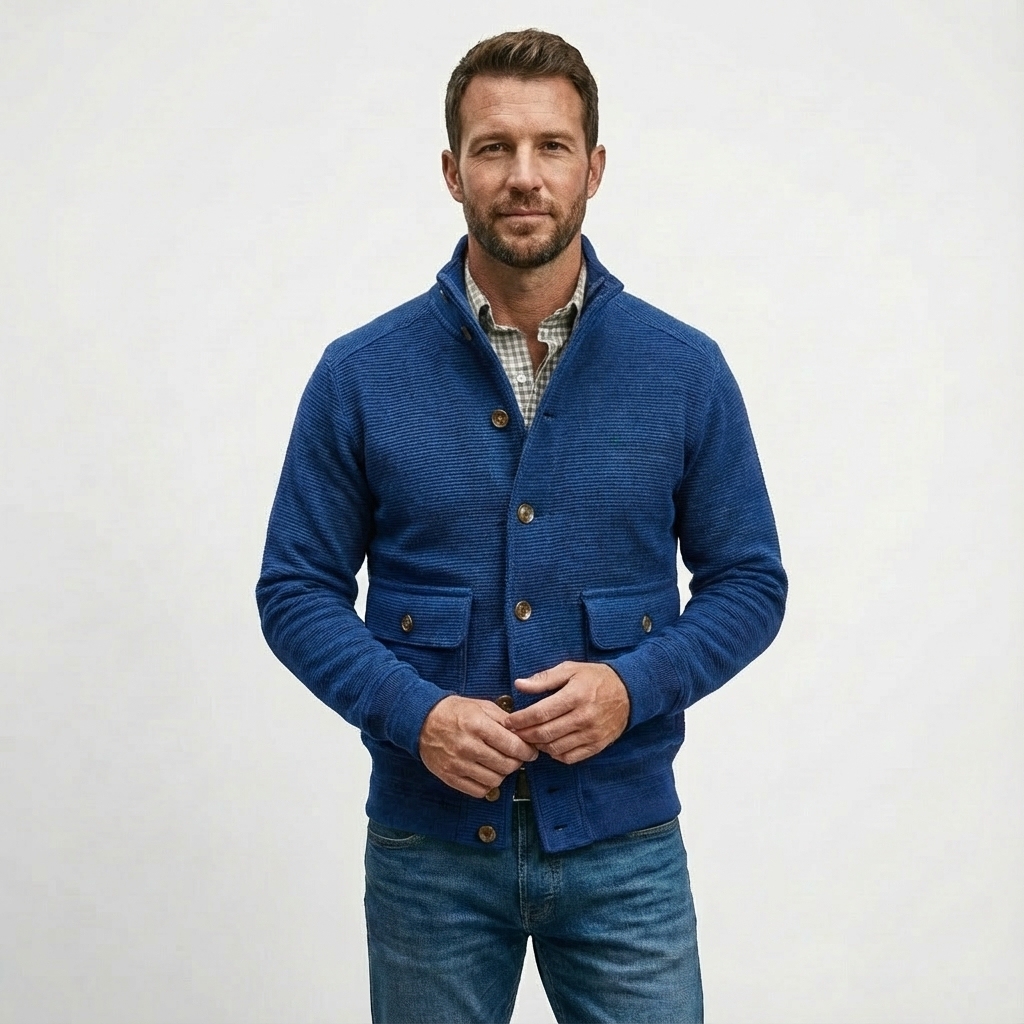 Heren Jack Standkraag Polyester