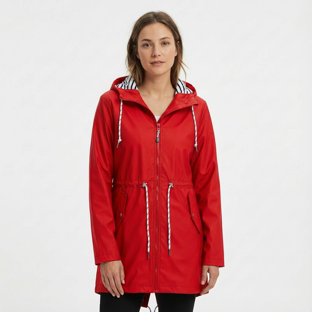 Regenjas Dames Waterdicht Met Capuchon