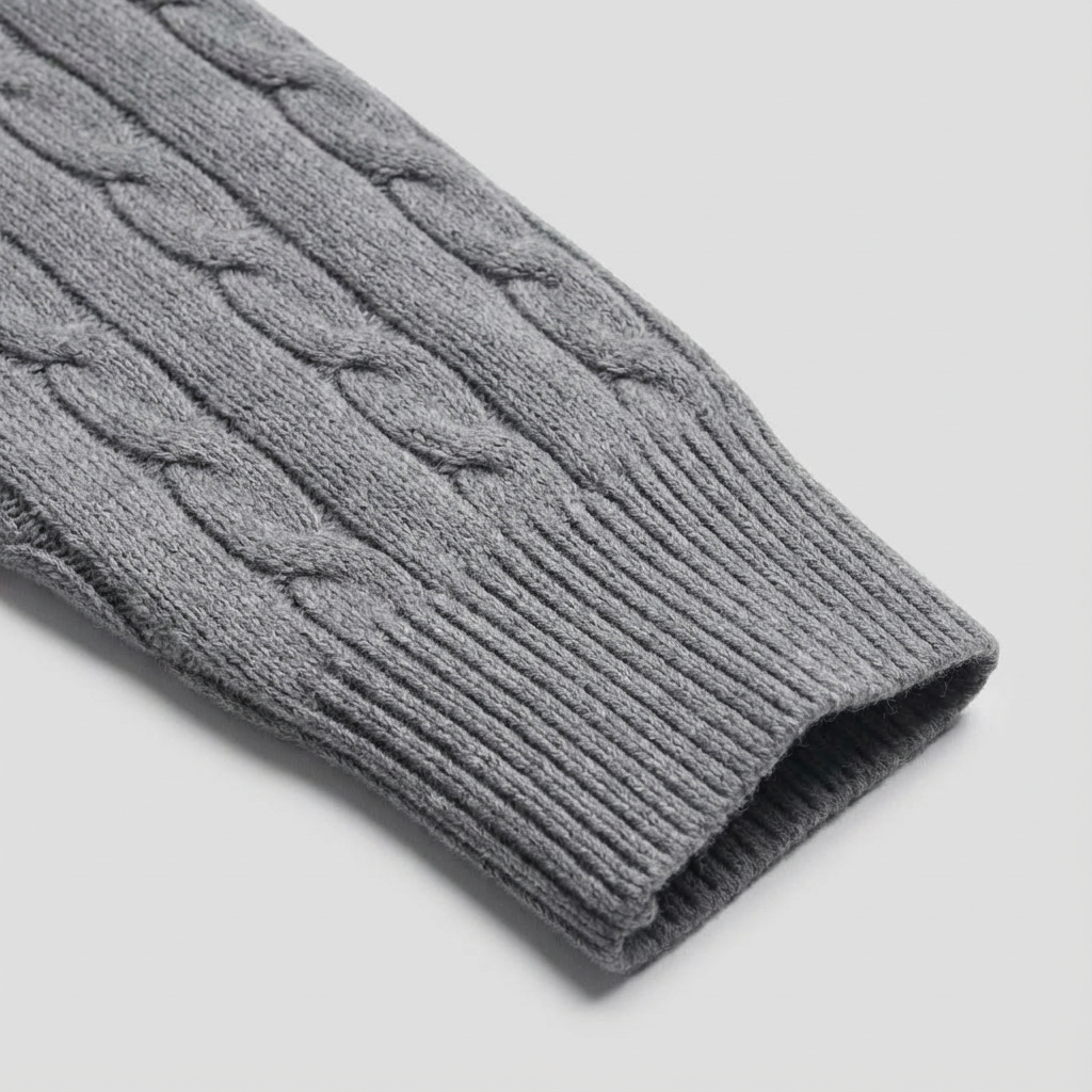 Heren Kabeltrui Katoen | Ronde Hals