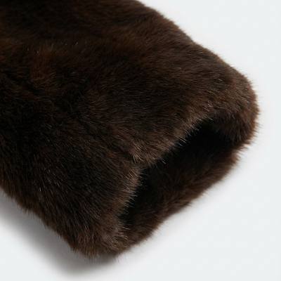 Dames Lange Kunstbont Jas