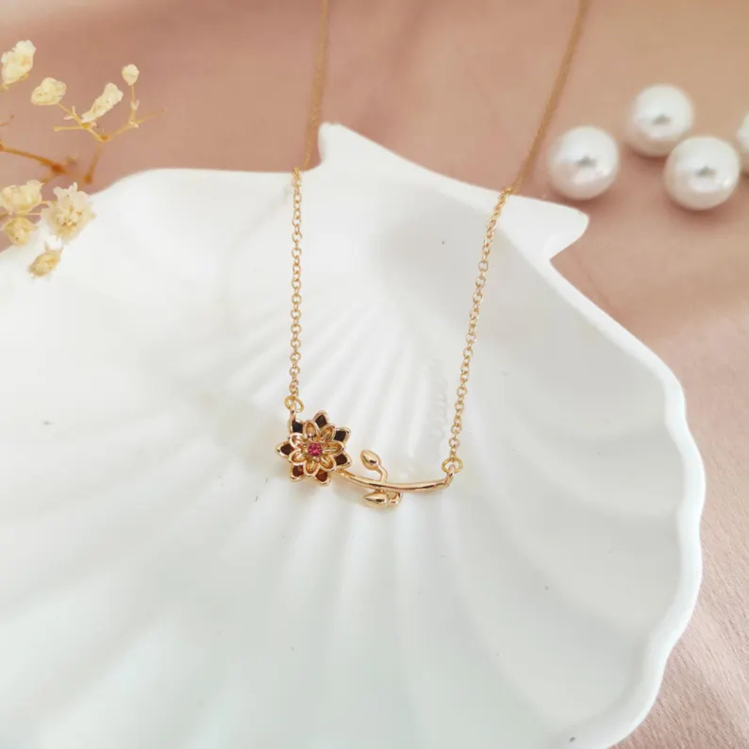 Persoonlijke Geboortebloem Ketting