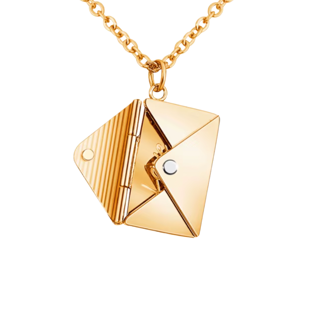 Liefdesbrief Medaillon Ketting Dames