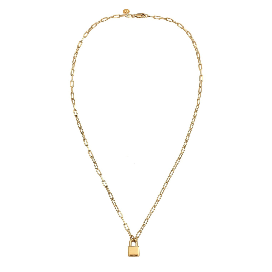 Minimalistische Slot Schakelketting Dames