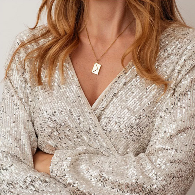 Liefdesbrief Medaillon Ketting Dames