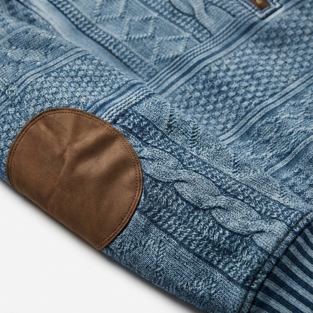 Heren Trui met Rits | Gebreid