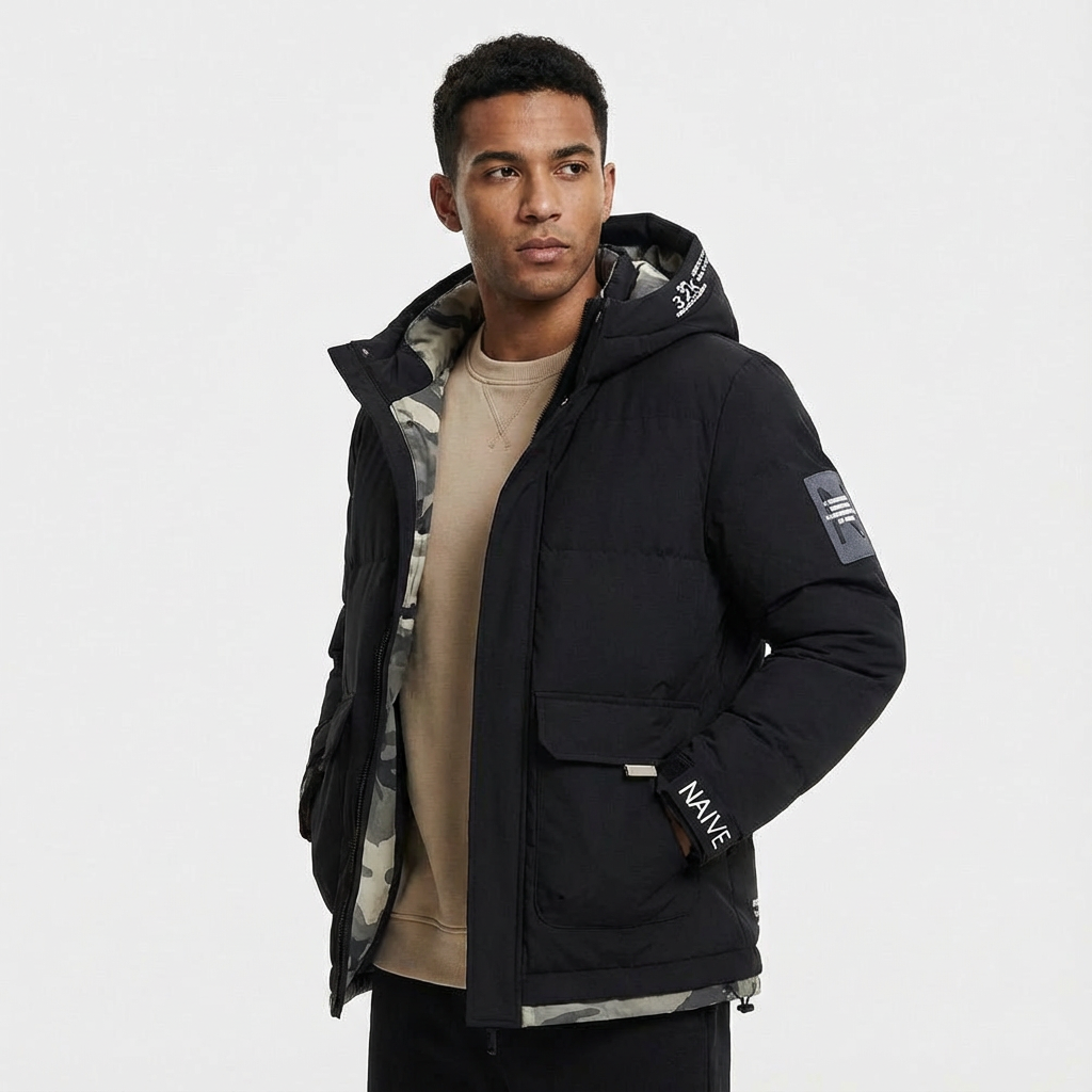 Heren Parka Waterdicht Met Capuchon