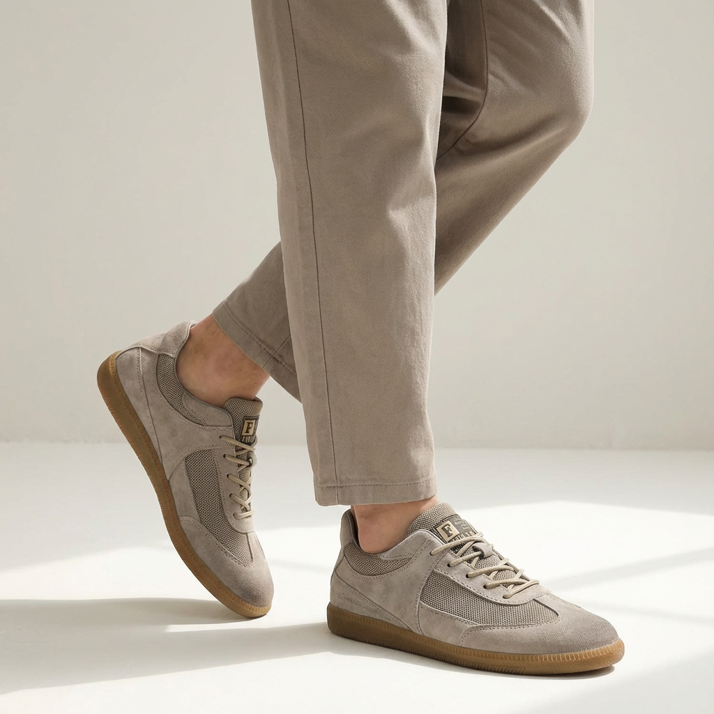 Heren Leren Sneakers | Antislipzool