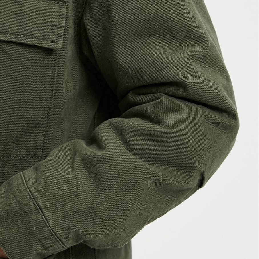 Vintage Casual Hooded Windproof Multi-pocket Work Jacket