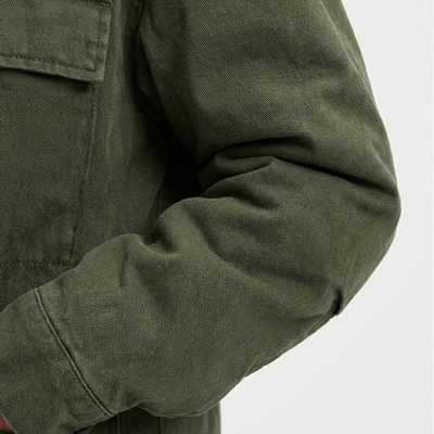 Vintage Casual Hooded Windproof Multi-pocket Work Jacket