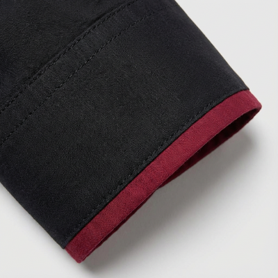 Heren Overhemd Stretch Katoen Lange Mouw