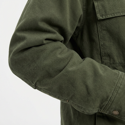 Vintage Casual Hooded Windproof Multi-pocket Work Jacket