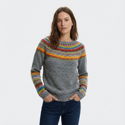 Dames Trui Geribd | Ronde Hals