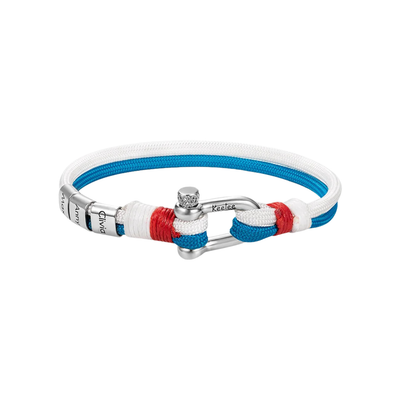 Gepersonaliseerde Nautische Namen Herenarmband