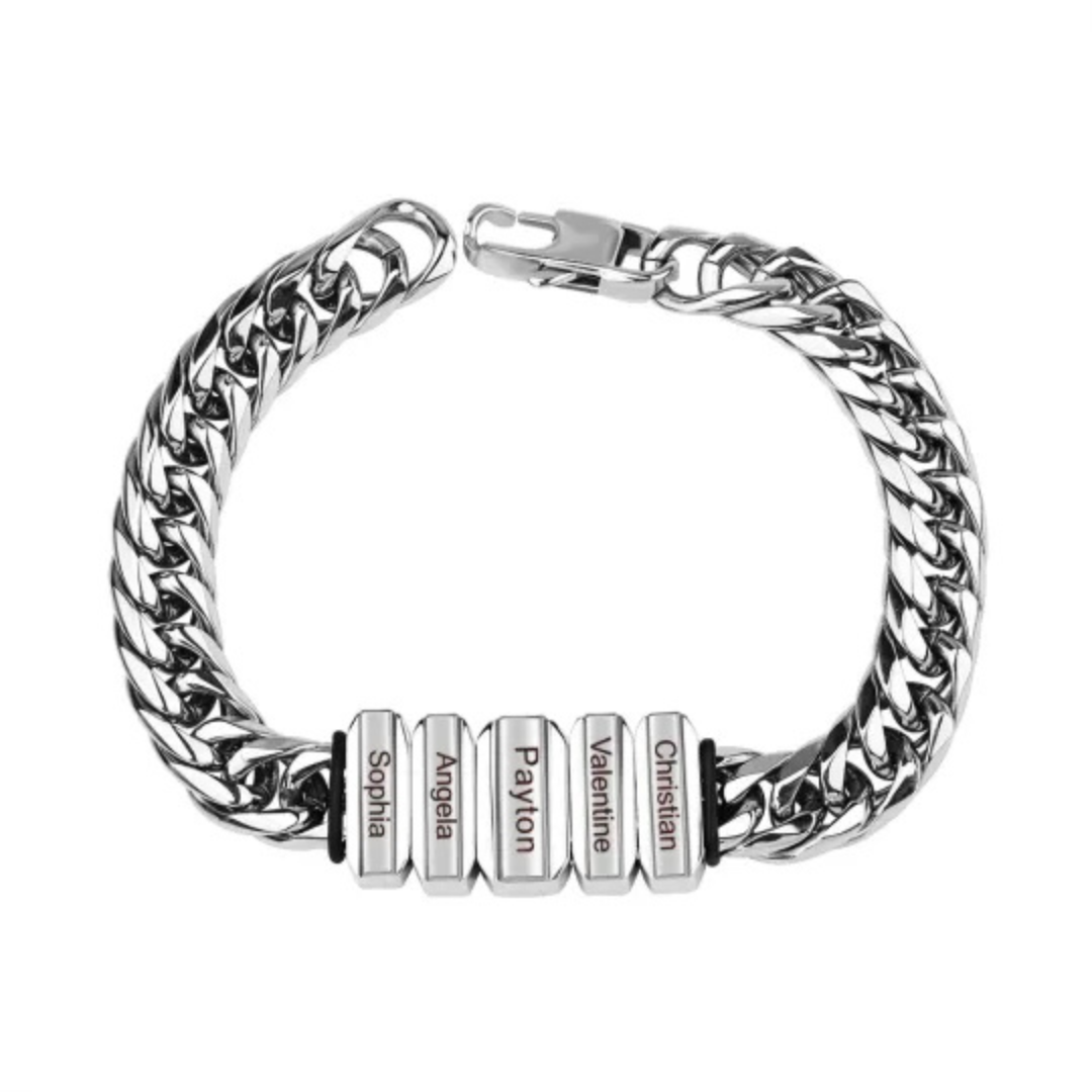 Heren Gepersonaliseerde Cuban Link Namen Armband