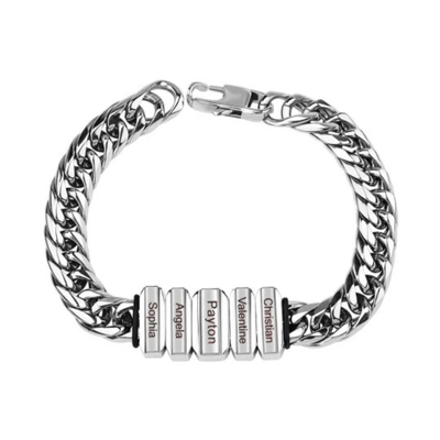 Heren Gepersonaliseerde Cuban Link Namen Armband