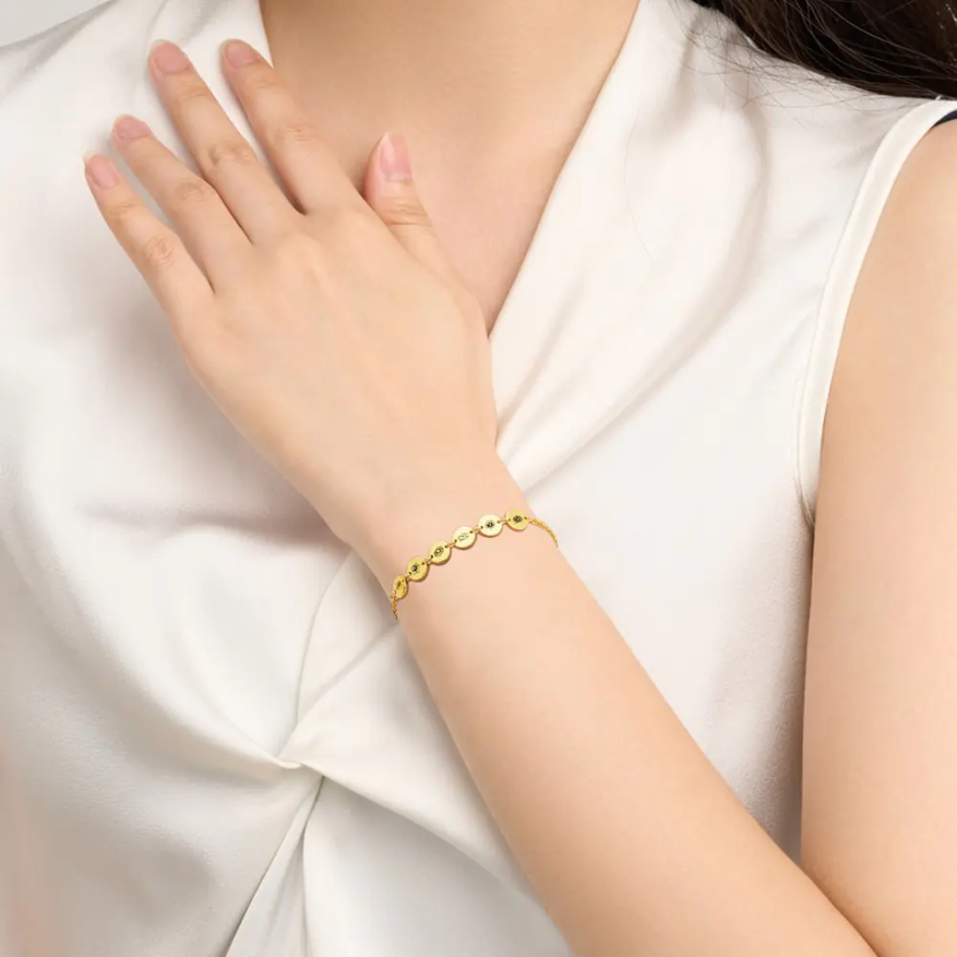 Gepersonaliseerde Geboortebloem Tiny Charm Armband