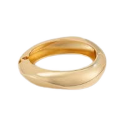 Gouden Sculpturale Statement Armband