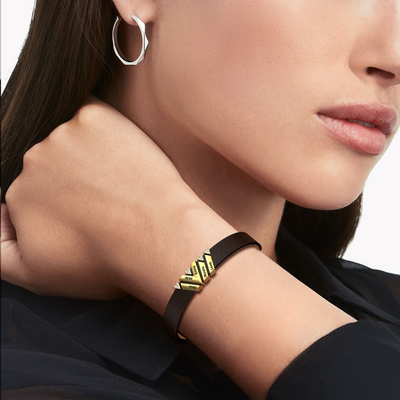 Gepersonaliseerde Namen Leren Armband met Hartkristal