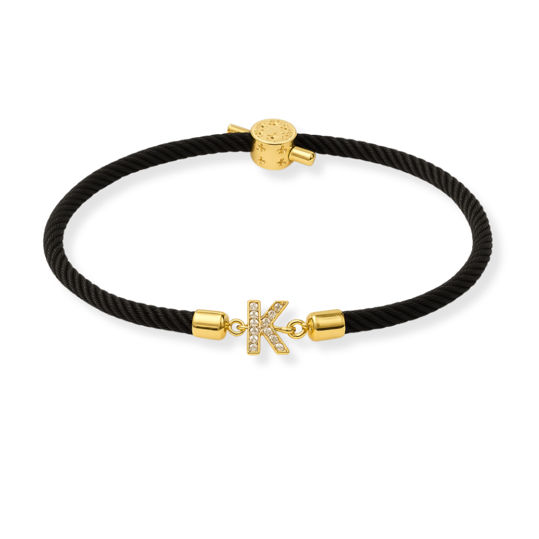 Gepersonaliseerde Diamanten Letter Armband