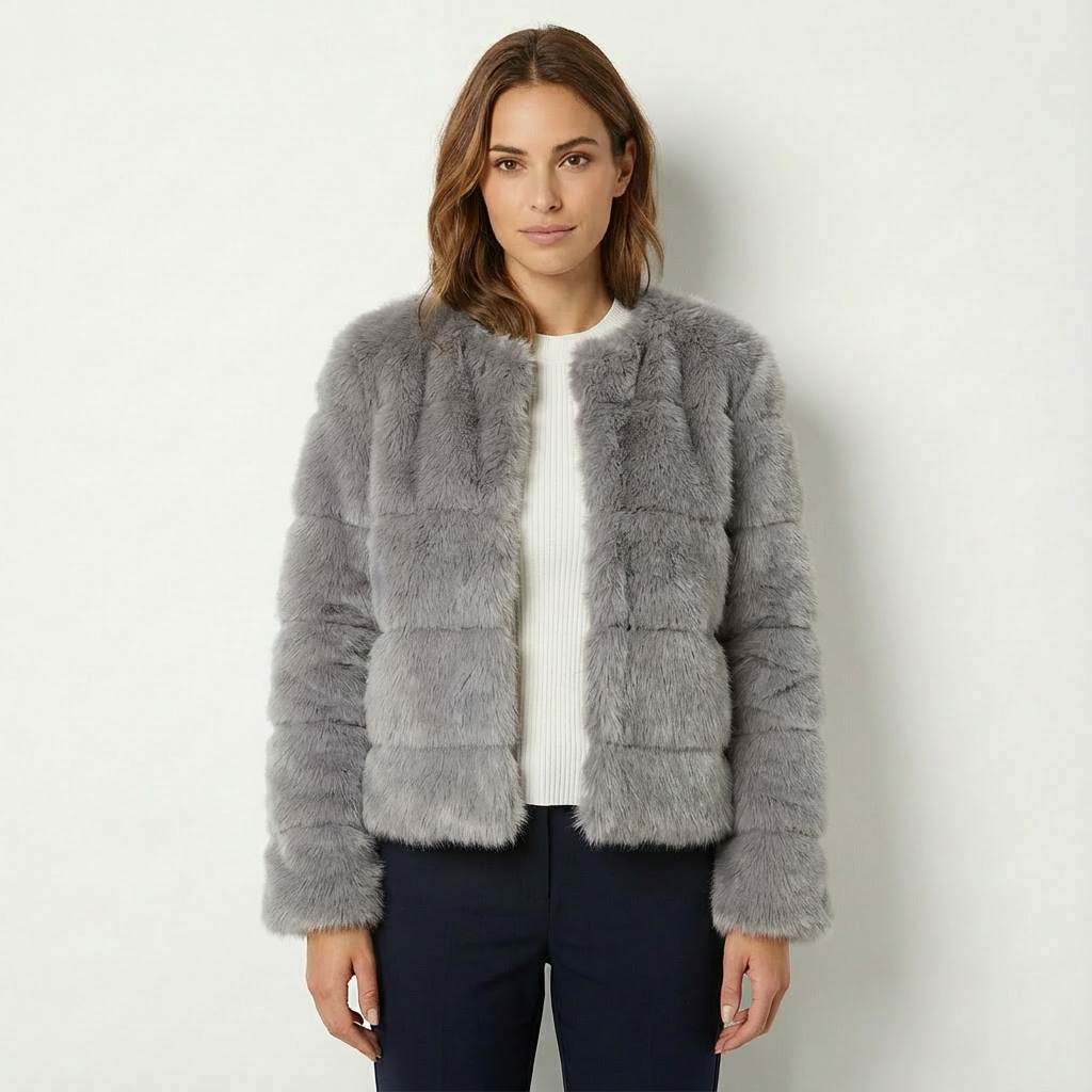 Dames Kunstbont Jas | Pluche