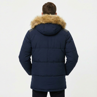 Heren Parka Winter Met Capuchon | Ritssluiting