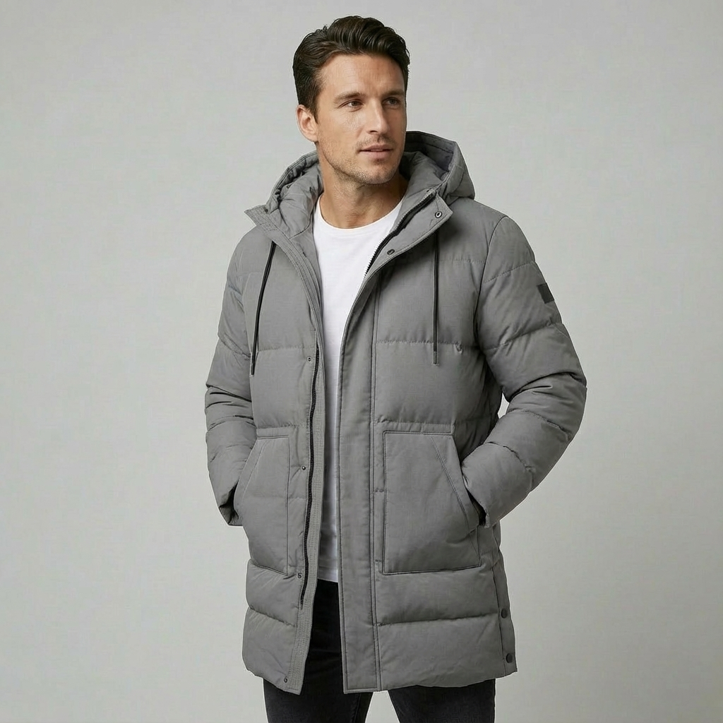 Heren Lange Winterjas | Waterafstotend