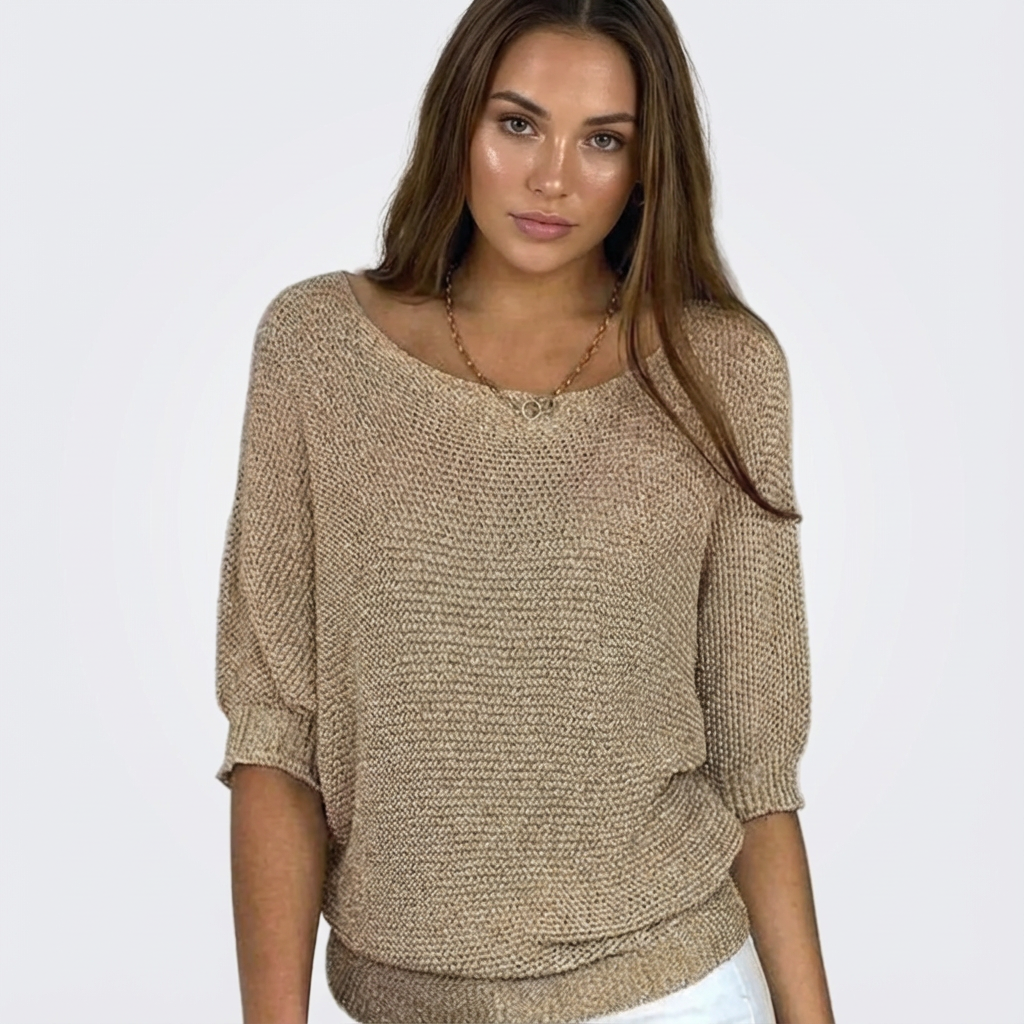 Dames Gebreide Trui | Halve Mouw