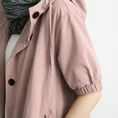 Dames Trenchcoat Met Capuchon