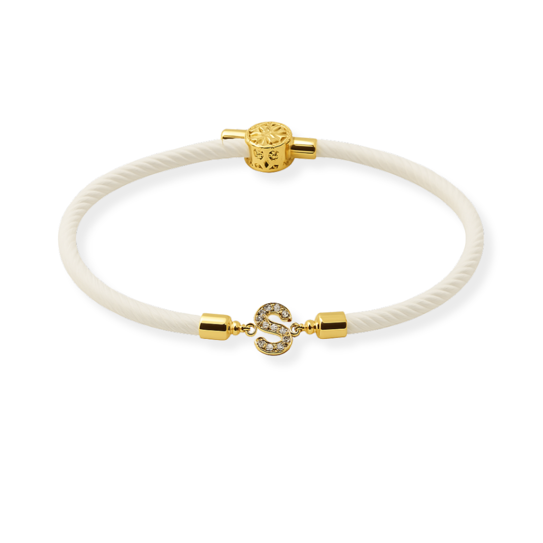 Gepersonaliseerde Diamanten Letter Armband