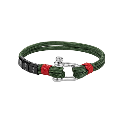 Gepersonaliseerde Nautische Namen Herenarmband