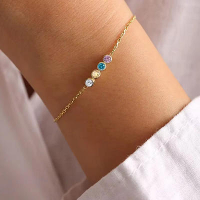 Gepersonaliseerde Geboortesteen Armband