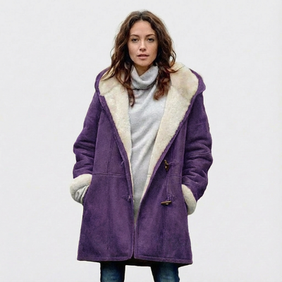 Dames Winterjas met Capuchon | Knoopsluiting