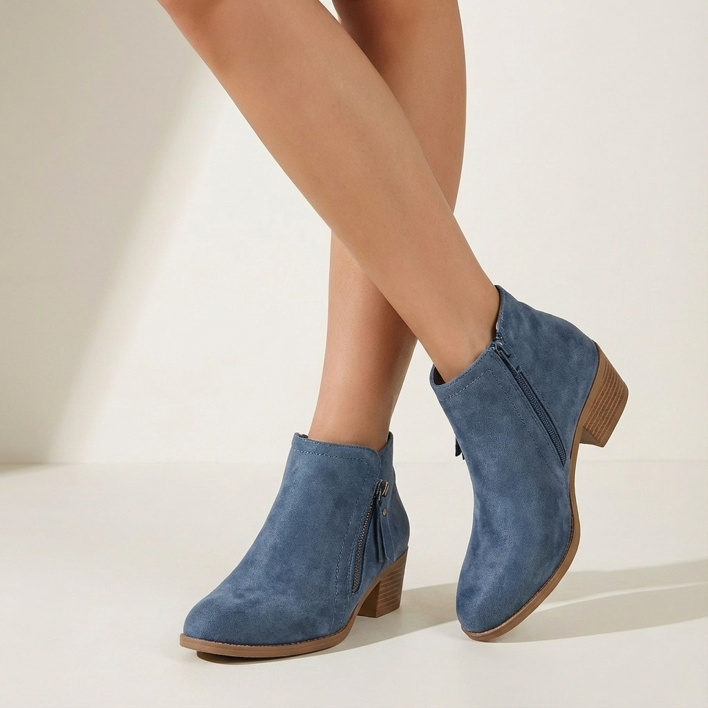 Dames Enkellaarsjes Met Zijrits